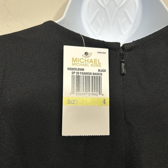 Michael Kors Black Crepe Belted Jumpsuit Size 4 - Picture 5 of 5